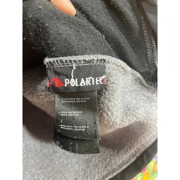 The North Face Denali Fleece Hoodie Mens Large Gray Black Good Polartec Jacket - Picture 4 of 5